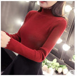 female half head short shirt sleeve turtleneck sweater