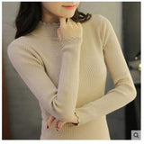 female half head short shirt sleeve turtleneck sweater