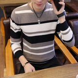r O-Neck Striped Slim Fit Knittwear