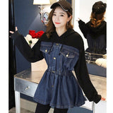 Waist Hooded Overcoat