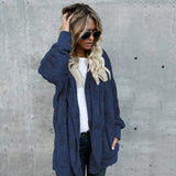 Thin Hooded Women Cardigan