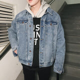 Casual Denim Streetwear Brand Bomber Jacket