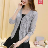 Korean long sleeve knit cardigan