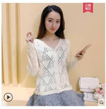 Korean long sleeve knit cardigan