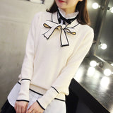 New women's spring bow sweate